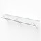 Closet Wall Shelf Metal with Hanging Rod and Hooks White 72 Inch